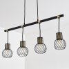 Bacau Pendant Light black-gold, 4-light sources