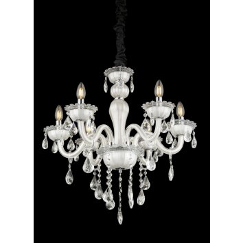 Globo chandelier white, 6-light sources