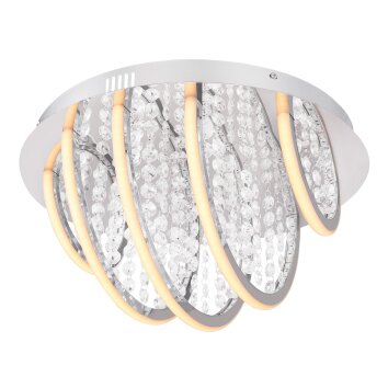 Globo GERT Ceiling Light clear, white, 1-light source, Colour changer