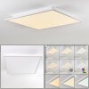 Salmi Ceiling Light LED aluminium, white, 1-light source, Remote control