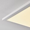 Salmi Ceiling Light LED aluminium, white, 1-light source, Remote control