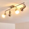 Danikon Ceiling Light matt nickel, 4-light sources