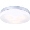 Globo VRANOS ceiling light stainless steel, silver, white, 3-light sources
