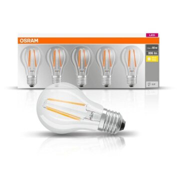 Osram LED E27 7 Watt 2700 Kelvin 806 Lumen Pack of 5