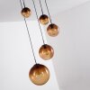 Pendant Light Degevos brown, 5-light sources
