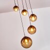 Pendant Light Degevos brown, 5-light sources