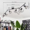 GULLSPANG Ceiling Light anthracite, 6-light sources
