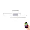 Paul Neuhaus Q-INIGO Ceiling light LED matt nickel, 3-light sources, Remote control