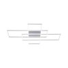 Paul Neuhaus Q-INIGO Ceiling light LED matt nickel, 3-light sources, Remote control