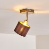TIBRO Ceiling Light brass, matt nickel, 1-light source