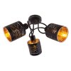 Ceiling Light Globo TUNNO black, 3-light sources