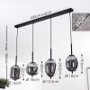 VERBANIA Pendant Light black, 4-light sources