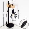 BARBENGO Table Lamp Light wood, black, 1-light source