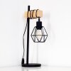 BARBENGO Table Lamp Light wood, black, 1-light source