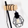 BARBENGO Table Lamp Light wood, black, 1-light source