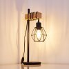 BARBENGO Table Lamp Light wood, black, 1-light source