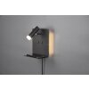 Trio Leuchten ELEMENT Wall Light LED black, 3-light sources