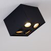 Baishan Ceiling Light black, 4-light sources