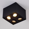 Baishan Ceiling Light black, 4-light sources