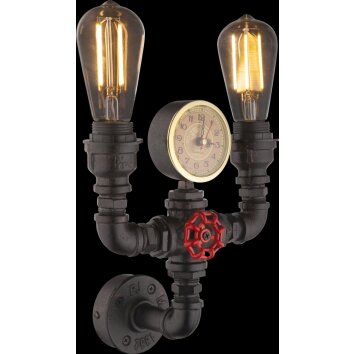 Globo BAYUDA Wall Light black, 2-light sources