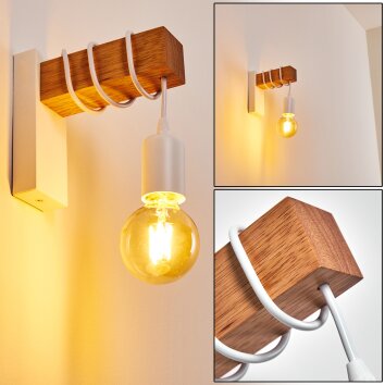 Barbengo Wall Light brown, white, 1-light source