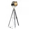 Brilliant Cine floor lamp chrome, black, 1-light source