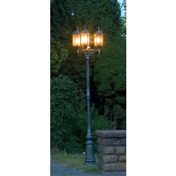 Konstsmide Milano floor lamp black, 3-light sources