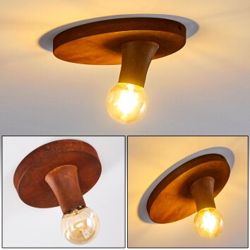 KIMSTAD Ceiling Light rust-coloured, 1-light source