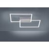 Leuchten Direkt IVEN Ceiling Light LED stainless steel, 2-light sources, Remote control