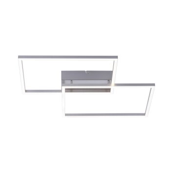 Leuchten Direkt IVEN Ceiling Light LED stainless steel, 2-light sources, Remote control