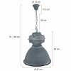 Steinhauer MEXLITE Pendant Light grey, 1-light source