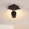 Ceiling Light Zuoz black, 1-light source