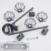 GULLSPANG Ceiling Light anthracite, 4-light sources