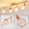 FERRAND Ceiling light LED copper, 4-light sources