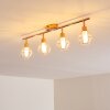 FERRAND Ceiling light LED copper, 4-light sources