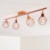 FERRAND Ceiling light LED copper, 4-light sources