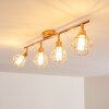FERRAND Ceiling light LED copper, 4-light sources