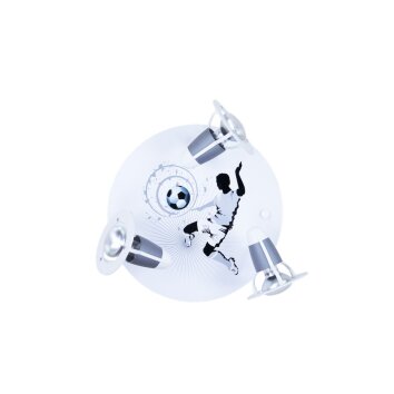 Elobra SOCCER Spotlights silver, white, 3-light sources