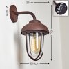 POZNAN Outdoor Wall Light rust-coloured, 1-light source