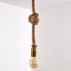 Tenna Kordel Pendant Light antique brass, brown, 1-light source