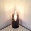 KUPARUK Table Lamp smoke coloured, black, 1-light source
