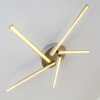 Moncton ceiling light LED matt nickel, 1-light source
