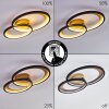 Baiyin Ceiling Light LED black-gold, 1-light source