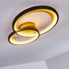 Baiyin Ceiling Light LED black-gold, 1-light source