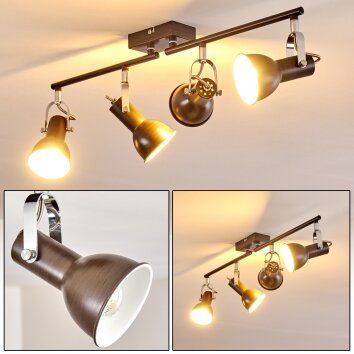 Danikon Ceiling Light brown, 4-light sources