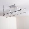 VORA ceiling light LED chrome, 1-light source