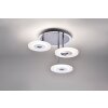 Paul Neuhaus ADALI ceiling light LED stainless steel, 3-light sources