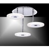 Paul Neuhaus ADALI ceiling light LED stainless steel, 3-light sources