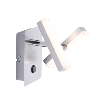 Leuchten Direkt Rico Wall Light LED matt nickel, 2-light sources