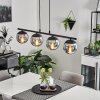 Agropoli Pendant Light black, 4-light sources
